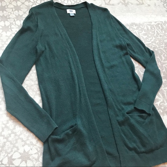 Old Navy Womens Dark Green Cardigan 